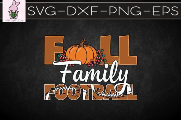Fall Family Football Pumpkin Spice SVG