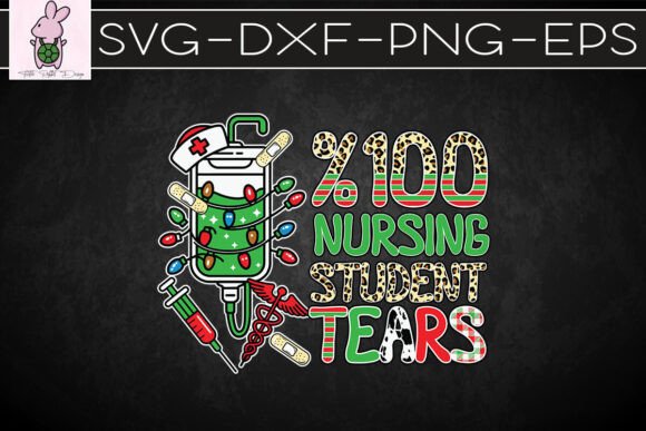 Nursing Student Tears Christmas SVG
