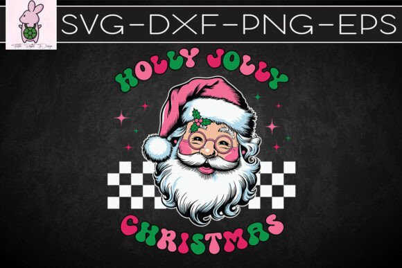 Pink Holly Jolly Christmas Funny SVG