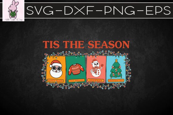 Retro Tis the Season Tarot Vintage SVG